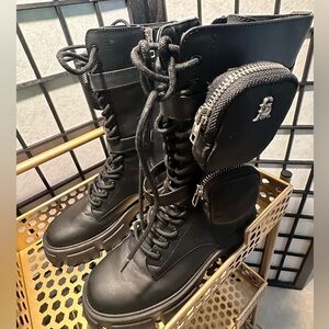 Steve Madden Black Thorpe Boots